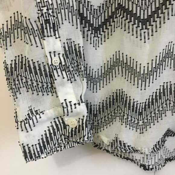 J. Crew Factory Zig Zag Clip Dot Popover Top - Picture 7 of 16